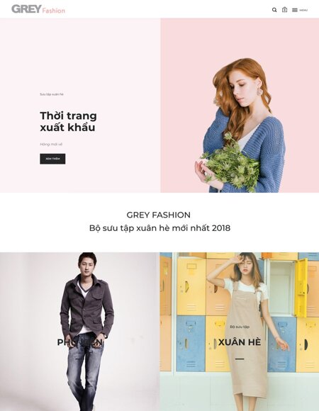 GreyFashion - Mobile view