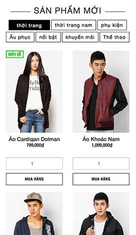 Mixstyle - Mobile view