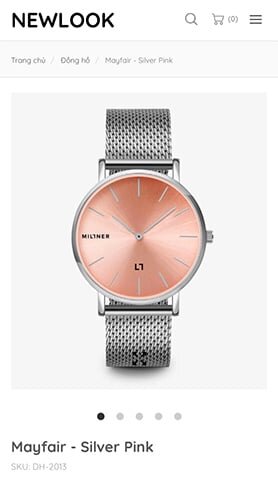 Newlook - Mobile view