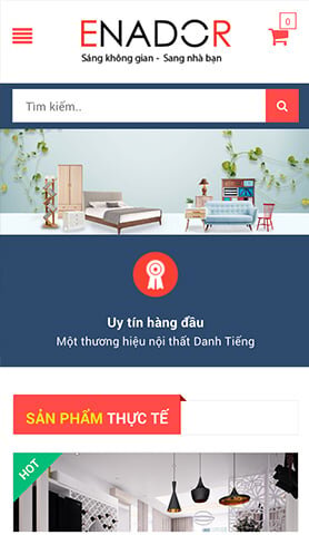 BeautyHome - Mobile view