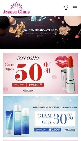 SpaClinic - Mobile view