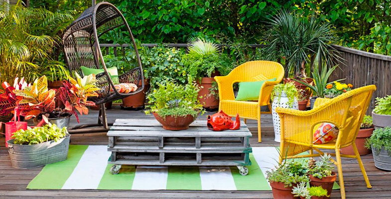 Trang tr&iacute; s&acirc;n vườn