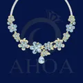 D&amp;acirc;y Chuyền V&amp;agrave;ng MD7774 Nữ Mặt Hoa Năm C&amp;aacute;nh Đa Sắc Trọng Lượng 9 Chỉ &amp;ndash; Ho&amp;agrave; Hiếu Jewelry AHOA - image thumbs 1