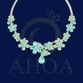 D&amp;acirc;y Chuyền V&amp;agrave;ng MD7774 Nữ Mặt Hoa Năm C&amp;aacute;nh Đa Sắc Trọng Lượng 9 Chỉ &amp;ndash; Ho&amp;agrave; Hiếu Jewelry AHOA - image thumbs 5