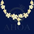 D&amp;acirc;y Chuyền V&amp;agrave;ng Nữ Mặt Hoa Năm C&amp;aacute;nh Đa Sắc Trọng Lượng 9 Chỉ &amp;ndash; Ho&amp;agrave; Hiếu Jewelry AHOA - image thumbs 2