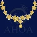 D&amp;acirc;y Chuyền V&amp;agrave;ng Nữ Mặt Hoa Năm C&amp;aacute;nh Đa Sắc Trọng Lượng 9 Chỉ &amp;ndash; Ho&amp;agrave; Hiếu Jewelry AHOA - image thumbs 3