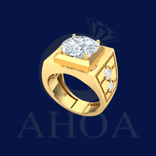 Nhẫn Kiểu Nam Mặt Vu&amp;ocirc;ng NA7839 - image 1