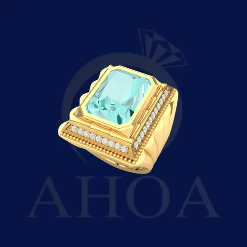 nhẫn nam NA7505 đ&amp;aacute; nam phi nặng 2chỉ8 v&amp;agrave;ng 610 - image 6