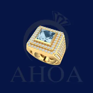 nhẫn nam NA7561 nặng 2chỉ2 v&agrave;ng 610