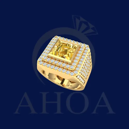 nhẫn nam NA7561 nặng 2chỉ2 v&amp;agrave;ng 610 - image 4