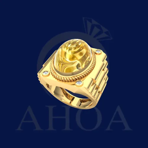 nhẫn nam NA7573 nặng 2chỉ4 v&amp;agrave;ng 610 - image 2