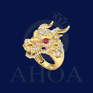 Nhẫn nam NA7891 nặng 2Chỉ8 v&agrave;ng 610