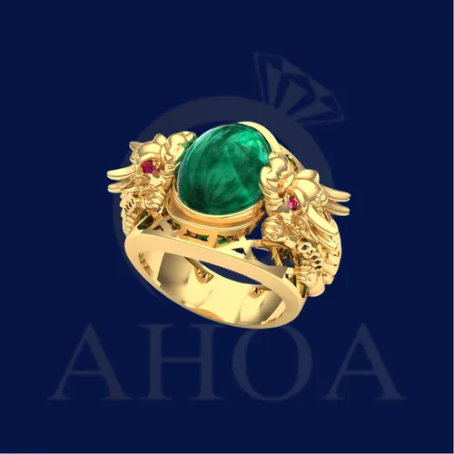 nhẫn nam NA7892 nặng 2 chỉ v&amp;agrave;ng 610 - image 3