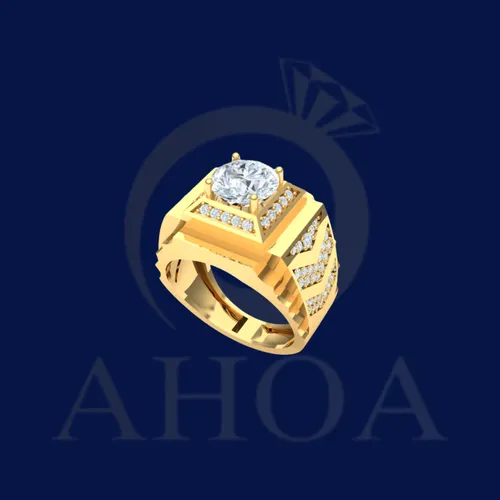 nhẫn namNA7493 nặng 2chỉ2 v&amp;agrave;ng 610 - image 1