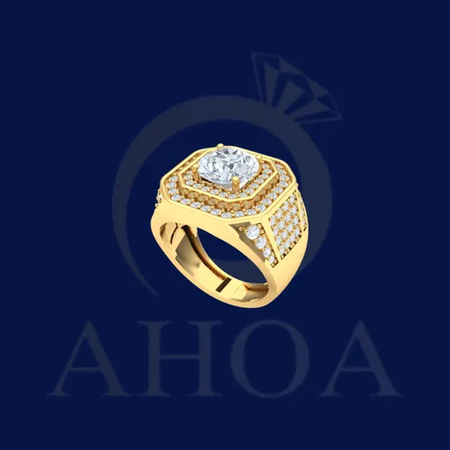 nhẫn namNA7498 nặng 2chỉ v&amp;agrave;ng 610 - image 1