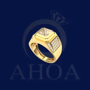 nhẫn namNA7503 đ&aacute; nam phi nặng 1chỉ4 v&agrave;ng 610