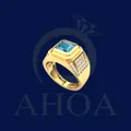 nhẫn namNA7503 đ&amp;aacute; nam phi nặng 1chỉ4 v&amp;agrave;ng 610 - image thumbs 11
