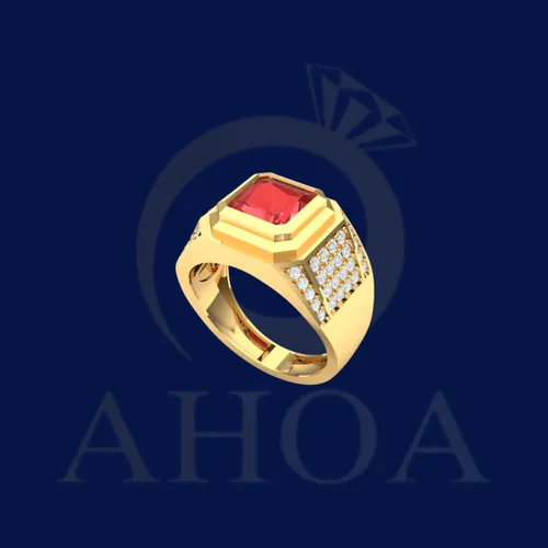 nhẫn namNA7503 đ&amp;aacute; nam phi nặng 1chỉ4 v&amp;agrave;ng 610 - image 12