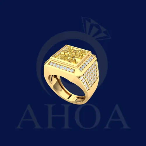 nhẫn namNA7560 nặng 2chỉ v&amp;agrave;ng 610 - image 2