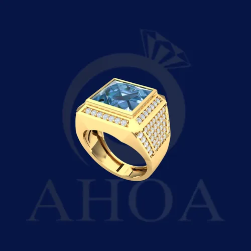 nhẫn namNA7560 nặng 2chỉ v&amp;agrave;ng 610 - image 4