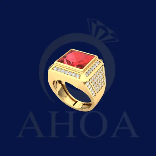 nhẫn namNA7560 nặng 2chỉ v&amp;agrave;ng 610 - image 5