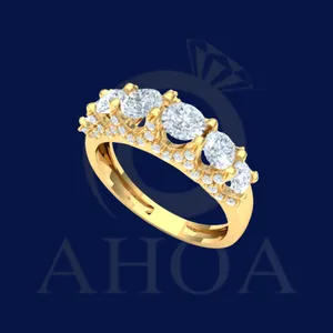 nhẫn nữ nặng 5ph&acirc;n v&agrave;ng 610