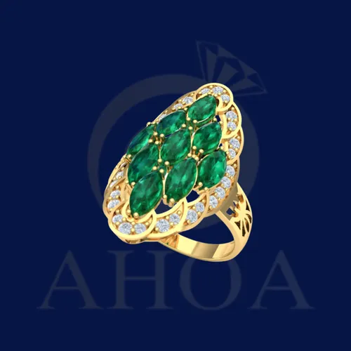 nhẫn nữ NU829 nặng 9 ph&amp;acirc;n v&amp;agrave;ng 610 - image 1