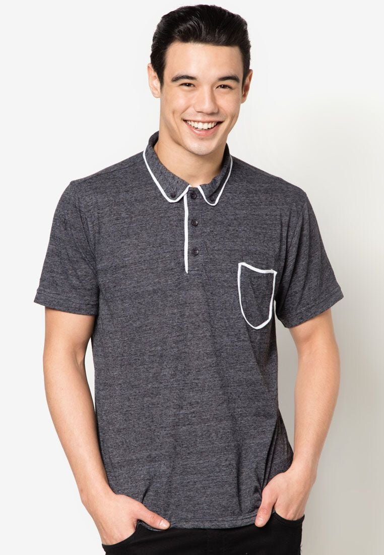 &Aacute;o Polo Viền Tương Phản - Photo 1