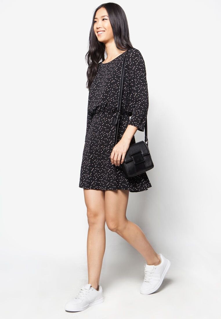 MANGO - Đầm May Đắp Ch&eacute;o - Photo 4