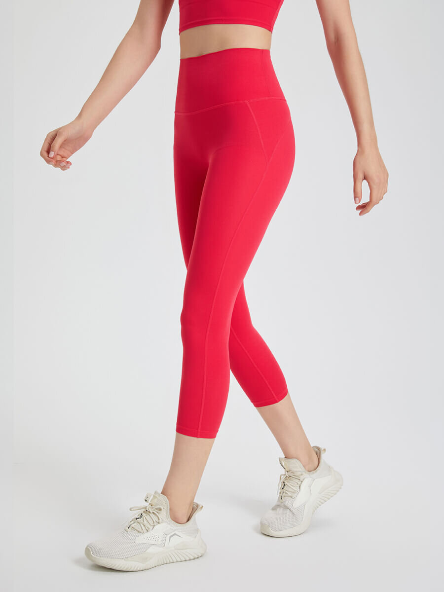 Quần legging trơn d&aacute;ng lửng