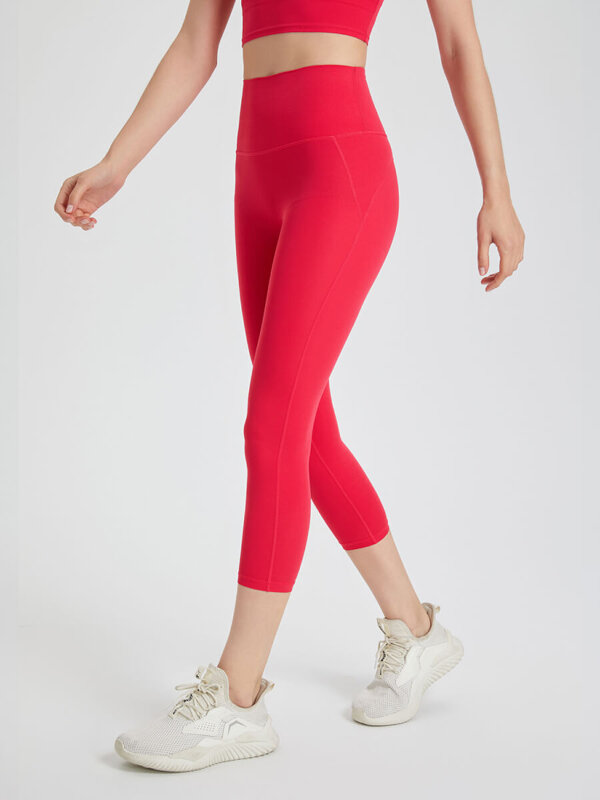 Quần legging trơn d&aacute;ng lửng