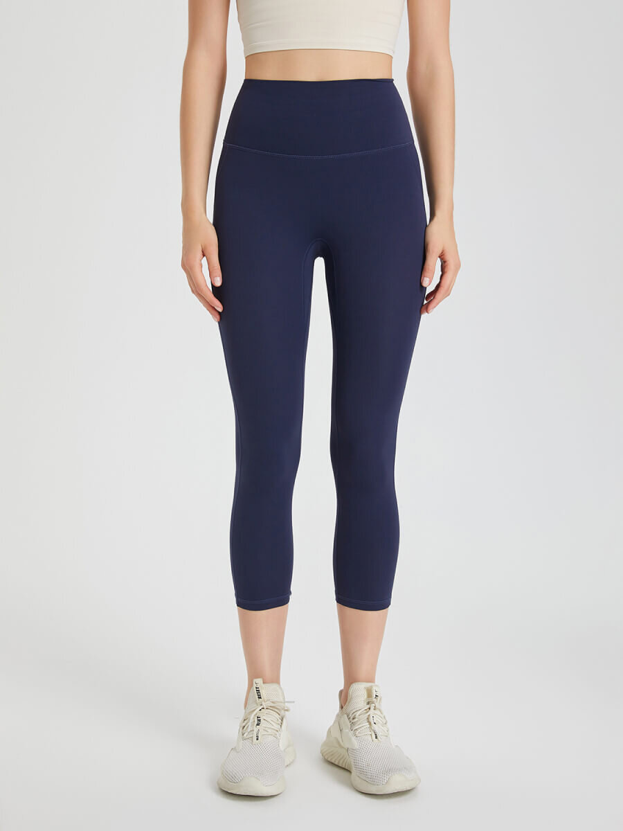 Quần legging trơn d&aacute;ng lửng