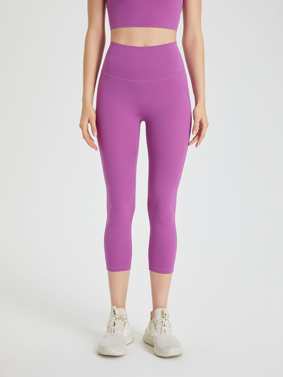 Quần legging trơn d&aacute;ng lửng