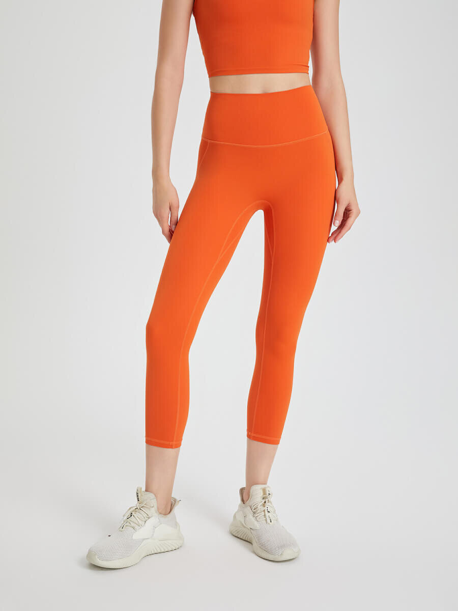 Quần legging trơn d&aacute;ng lửng