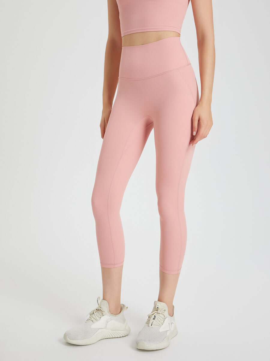 Quần legging trơn d&aacute;ng lửng