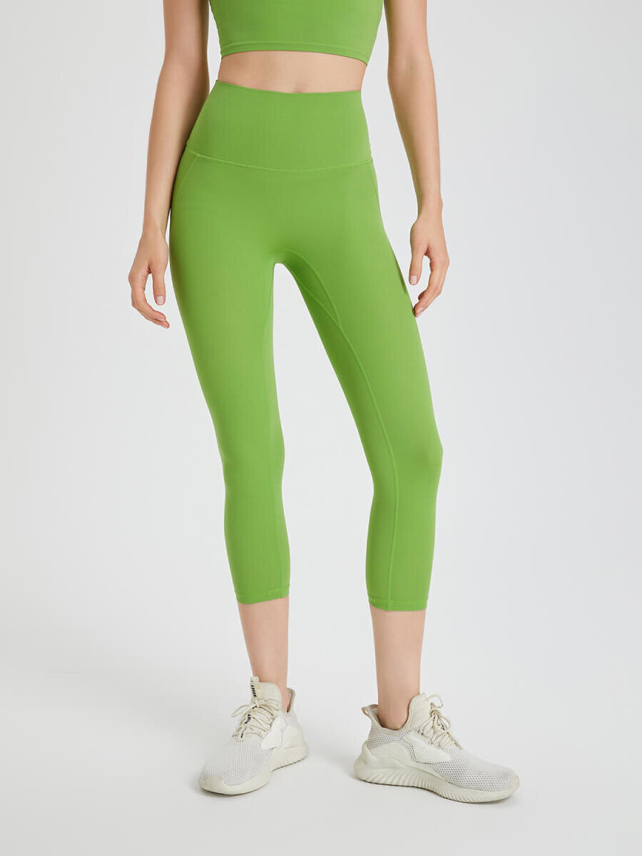 Quần legging trơn d&aacute;ng lửng