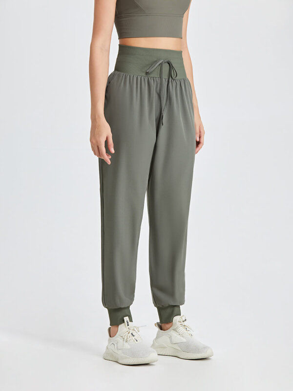 Quần tập ống d&agrave;i bo gấu