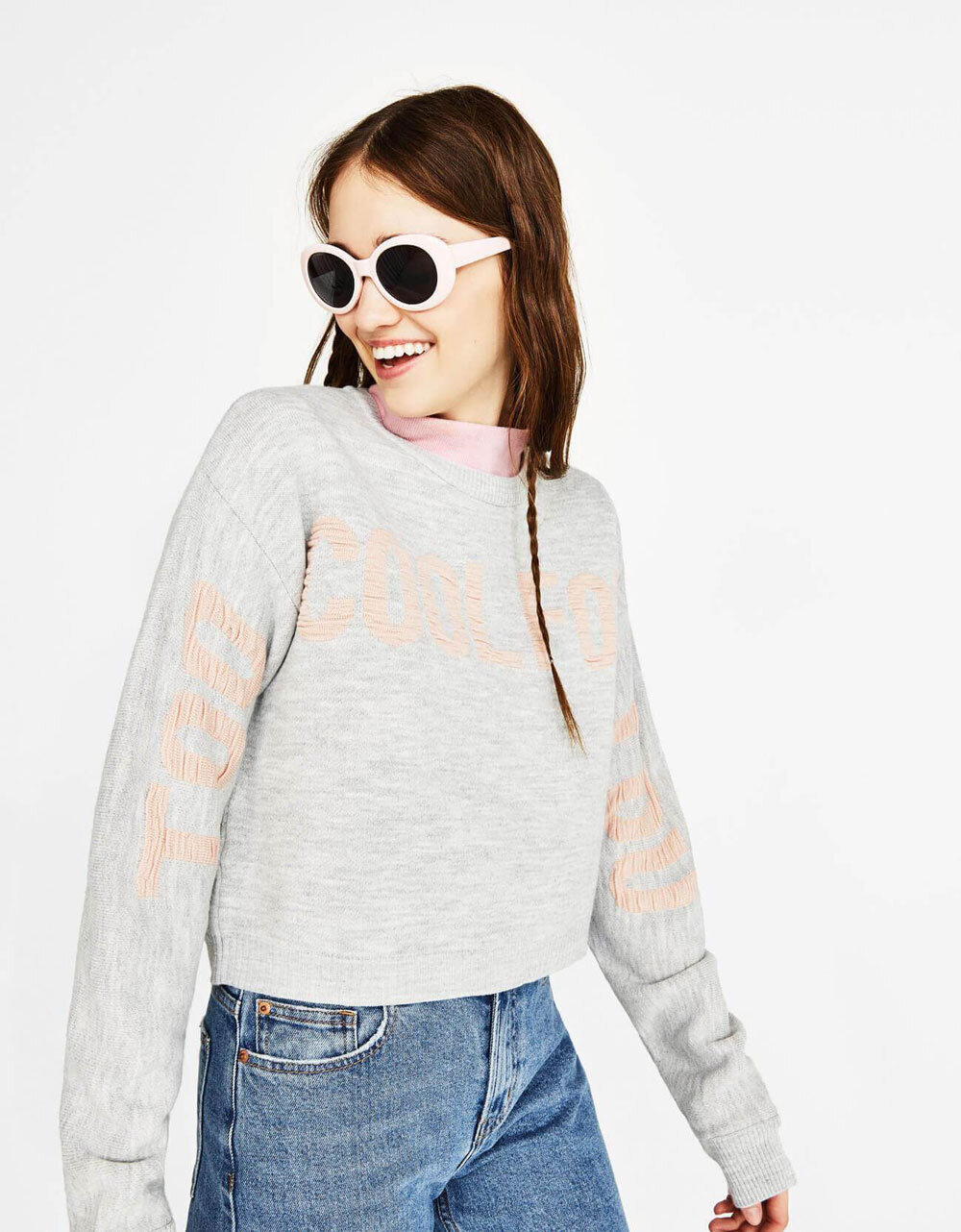 &Aacute;o len cổ tr&ograve;n kiểu Cổ điển - Ảnh 3