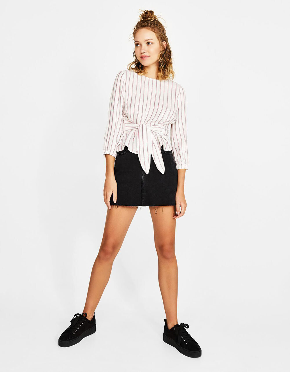 &Aacute;o So Mi Tay D&agrave;i Cổ Tim - Ảnh 3