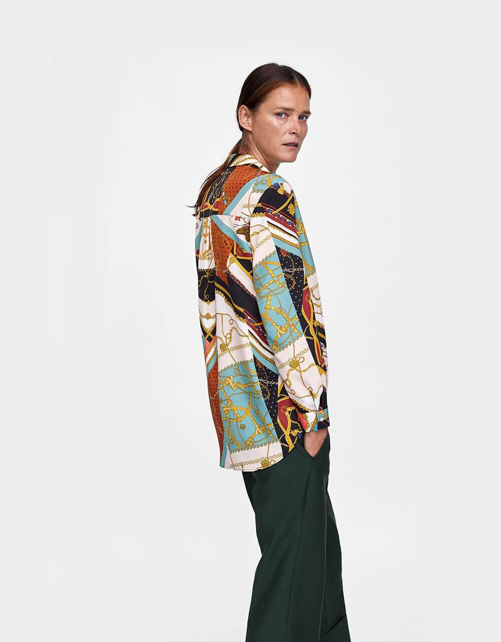 &Aacute;o thun nữ d&agrave;i tay  họa tiết phong c&aacute;ch H&agrave;n Quốc thu đ&ocirc;ng - Ảnh 4