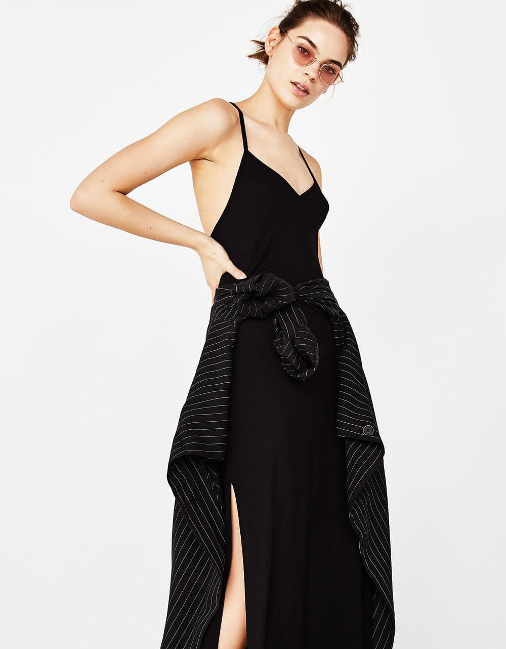 Đầm su&ocirc;ng kh&ocirc;ng tay - Ảnh 3