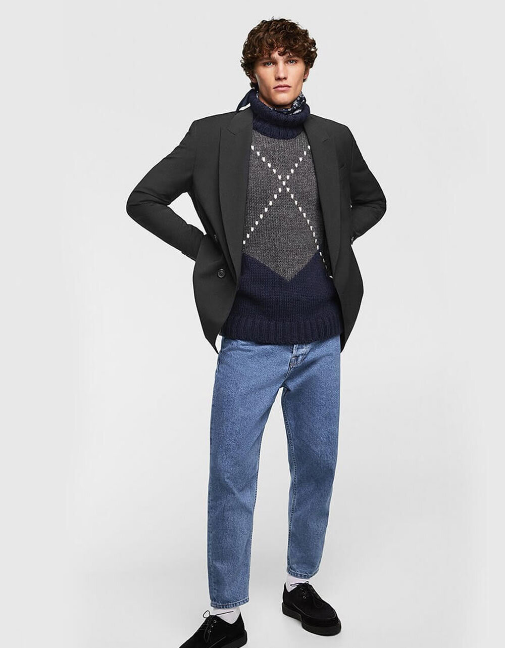 Qu&acirc;̀n jeans nam VNXK co giản - Ảnh 1